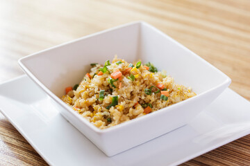 stir-fried rice meal