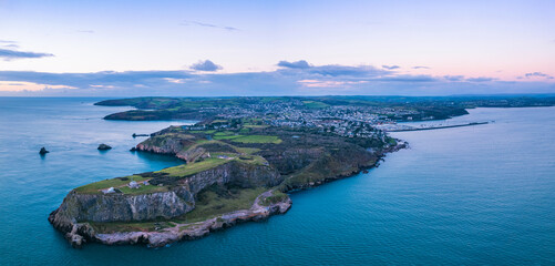 SUNRISE over BERRY HEAD, Brixham, Torbay, Devon, England