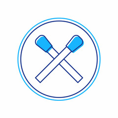 Filled outline Burning match with fire icon isolated on white background. Match with fire. Matches sign. Vector