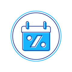 Filled outline Discount percent tag icon isolated on white background. Shopping tag sign. Special offer sign. Discount coupons symbol. Vector