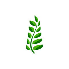 leaf logo icon design template vector