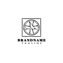 tiles logo icon design template black isolated vector illustration