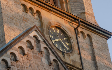 Aachen Eilendorf. Kirchturmuhr St. Severin 