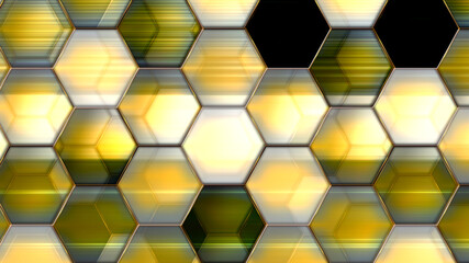 glass hexagon. art web pattern.  beautiful colorful background