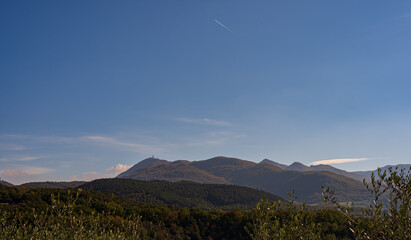 Autumnal landscape of Molise seen from Isernia