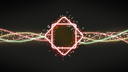 neon line background. Lazer spectral. futuristic background 