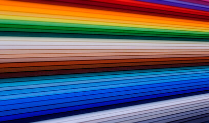 Farbkarton in verschiedenen Farben