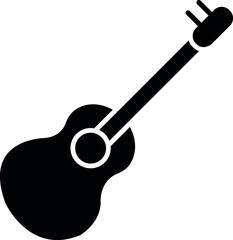 camping and outdoor icons guitar and music