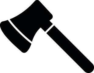 camping and outdoor icons axe and hatchet