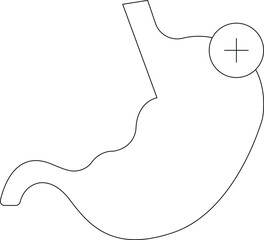 healthy icons stomach and body parts