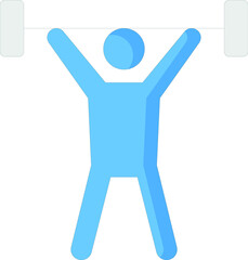 health and fittness icons weightlifting and dumbbell