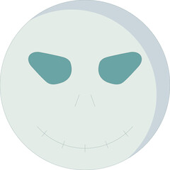 halloween icons skull and death