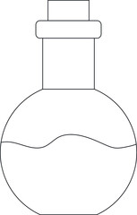 halloween icons potion and flask