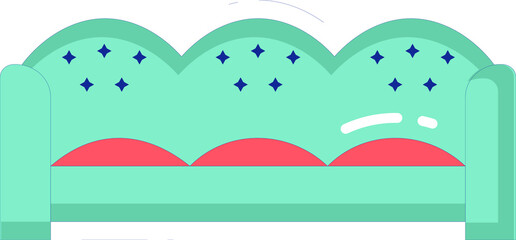 furniture icons study table and household