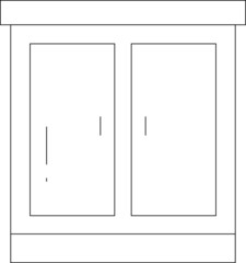 furniture icons wardrobe and household