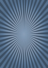 Abstract blue background with sunburst