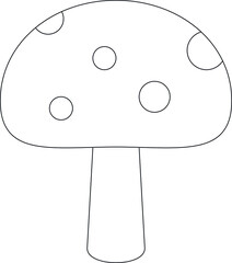 foods icons mushroom and Fungi