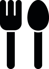 foods icons spoon and fork