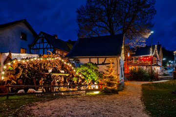 Pre-Christmas in Waldbreitbach, Westerwald, Rhineland-Palatinate, Germany