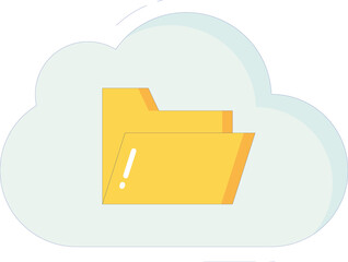 education icons cloud  and folder