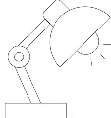 education icons table lamp  and desk lamp
