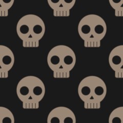 Seamless pattern of skull vector illustration