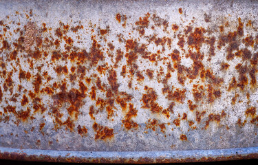 Rust of metals.Corrosive Rust on old iron white.Use as illustration for presentation.corrosion.                                              