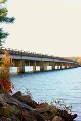 Fototapeta premium Bridge over Lake 