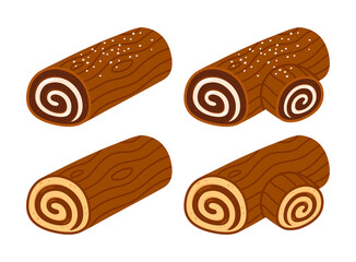 Yule log, Buche de Noel cake
