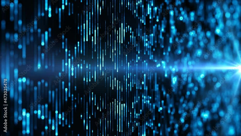 Poster Generic abstract data transfer concept. Seamless loop. 3D rendering.