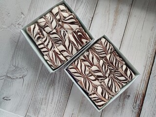 Mmarshmallow, sweets background, christmas sweets, christmas box, anniversary, background, birthday, box, candy, care, celebrate, celebration, chocolatarshmallow in festive packaging. Christmas sweets