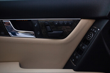 Control panel of the modern new car