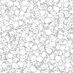 Abstract monochrome seamless background. Grunge texture repeating