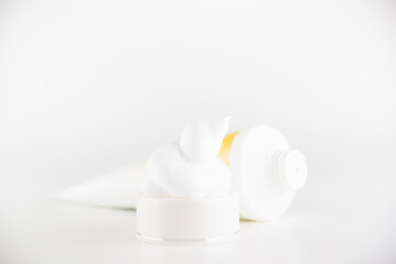 tube with medical cream isolated