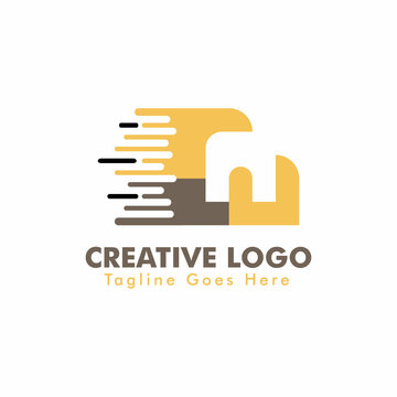 Faster Letter N Logo. N letter Design Template with Fast Action  Vector