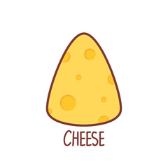 Cheese icon vector. Cheese on white background. logo design.