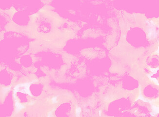 Fresh pink abstract spotted seamless pattern with bokeh and blurred vision effect. Watercolor hand drawn spotted pattern with lilac, purple, pink spots.