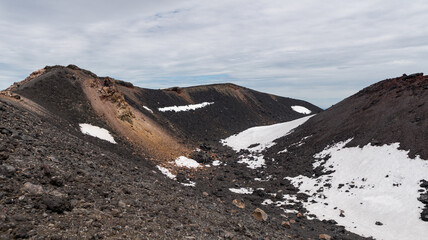 View from the top of Mount Ngauruhoe, New Zealand