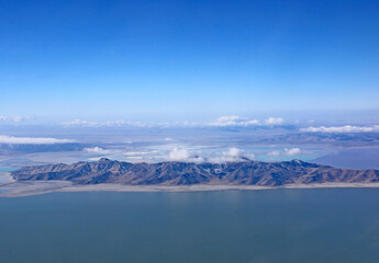Fototapeta na wymiar aerial view of the Salt Lake, Utah 