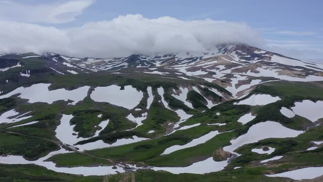 Fumarole fields on The small Valley of Geysers