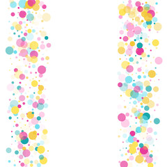 Bokeh confetti circles decoration holiday background.