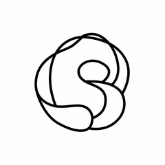 Yoga icon isolated on white background. Vector yoga woman logotype in line style. Outline design symbol.