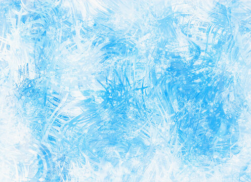 winter frosty pattern