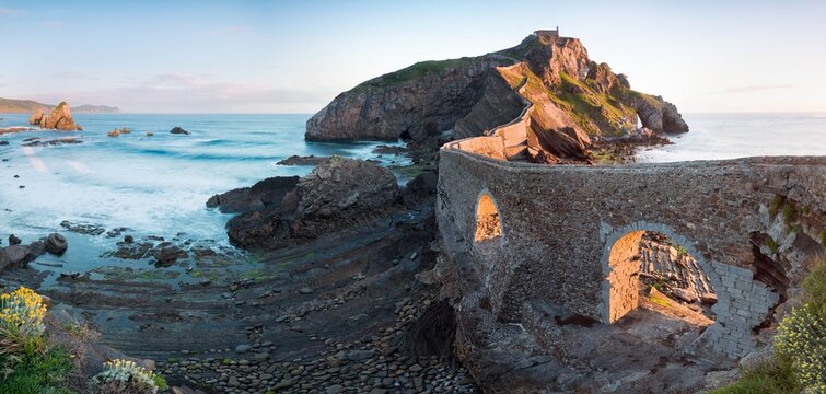 Beautiful coast in northern Spain near Bilbao.
Holiday concept