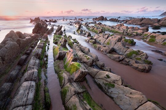 Beautiful coast in northern Spain near Bilbao.
Holiday concept