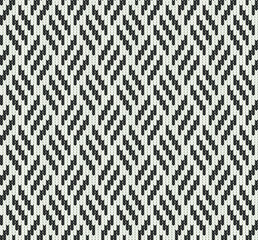 Knitted abstract pattern with oblique lines, seamless vector background