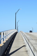 bridge walkway path up climb sky top