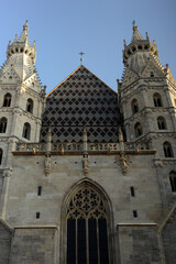 Obraz premium Vienna, Austria. November 1, 2014. St. Stephen's Cathedral (Stephansdom) is the mother church of the Roman Catholic Archdiocese of Vienna and the seat of the Archbishop of Vienna.