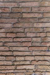 Brick back. Old red brick wall