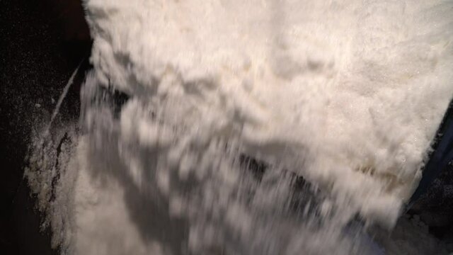 Sugar refinery.Industrial premises sugar factory.  production of sugar from sugar beets